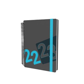 Collins Delta A5 Week To View Mid Year Academic 2022-23 Diary - Blue (FP53M.60-2223) - Student Journal Planner with diary, notes and timetables