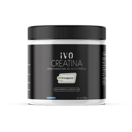IVO Creatina Monohidratada Creapure® | 5g Creatina Pura por Porción |90 Porciones por envase | Alta Pureza | Sin Sabor | 450G |producto varia su presentacion|