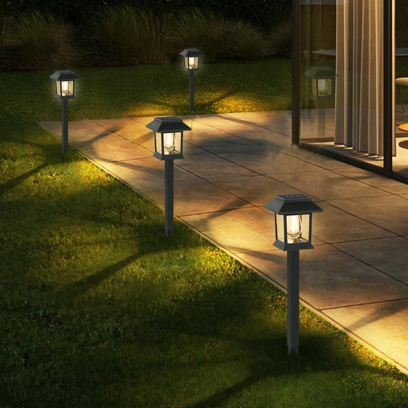 Greluna Solar Lights Outdoor,12 Pack 3000K Waterproof Auto On/Off Solar