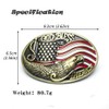 fomissky-sisa Eagle American Flag Belt Buckles Carved God Bless America,