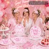 96 Pcs Girls Gone Mild Bachelorette Party Decorations Pink Sleepover