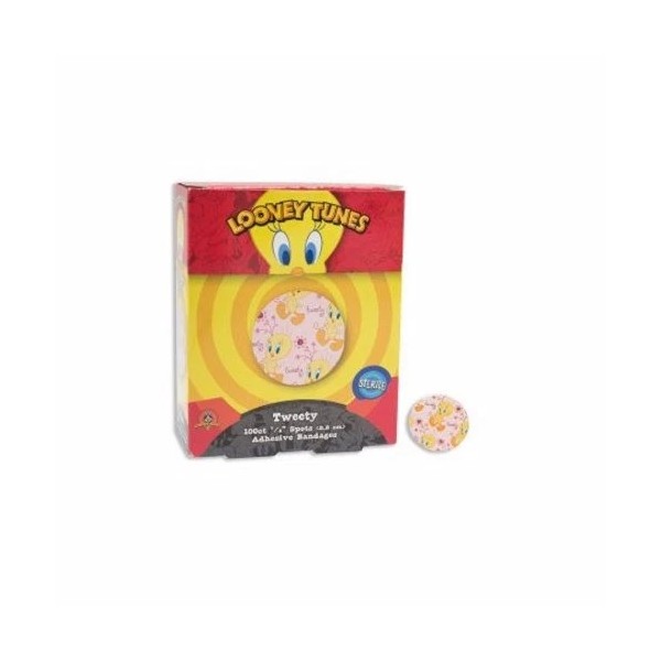 Dukal Adhesive Spot Bandage Looney Tunes 7/8 Inch Plastic Rou