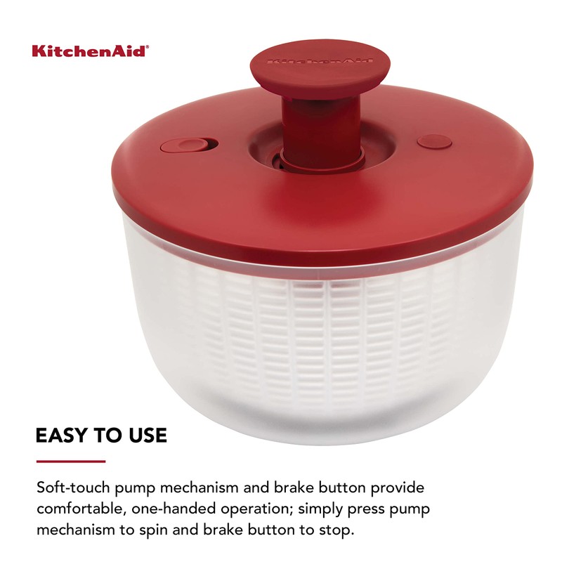 KitchenAid Universal Salad Spinner with Removable Bowl, Colander and One