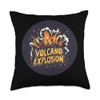Nature’s Ultimate Force: Volcano Explosion Unleashed Throw Pillow