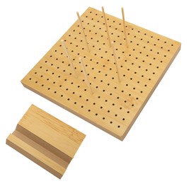 QANYEGN Large Handmade Crochet Blocking Board, Wooden Knitting Blocking Mats, Square Wood Knitting Board for Crochet and Knitting Projects