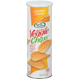 Sensible Portions Stacked Garden Veggie Chips, Cheddar, 5 oz (Pack of 12)