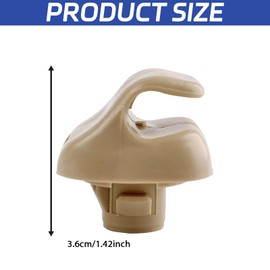 PVOTAWP 2PCS Sun Visor Clips for Honda Accord Civic CR-V Acura TSX Odyssey, Car Visor Replacement Clip Sun Visor Support Clip Retainer Sunvisor Hook Bracket Holder Replacement 88217S04003ZA(Beige)