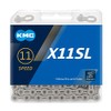 KMC X11SL 11 Speed Chain, Silver, 118 Link