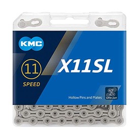 KMC X11SL 11 Speed Chain, Silver, 118 Link