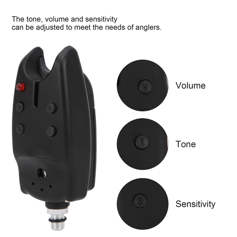 LED Fishing Bite Alarm Reminder Sensitive Electronic Fishing Sound Alert