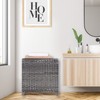 Laundry Hamper with 3 Removable Liner Bags; 132L Handwoven Rattan