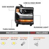 VLINCAR Headlight Assembly Compatible with Chevy Silverado 1500 2016 2017