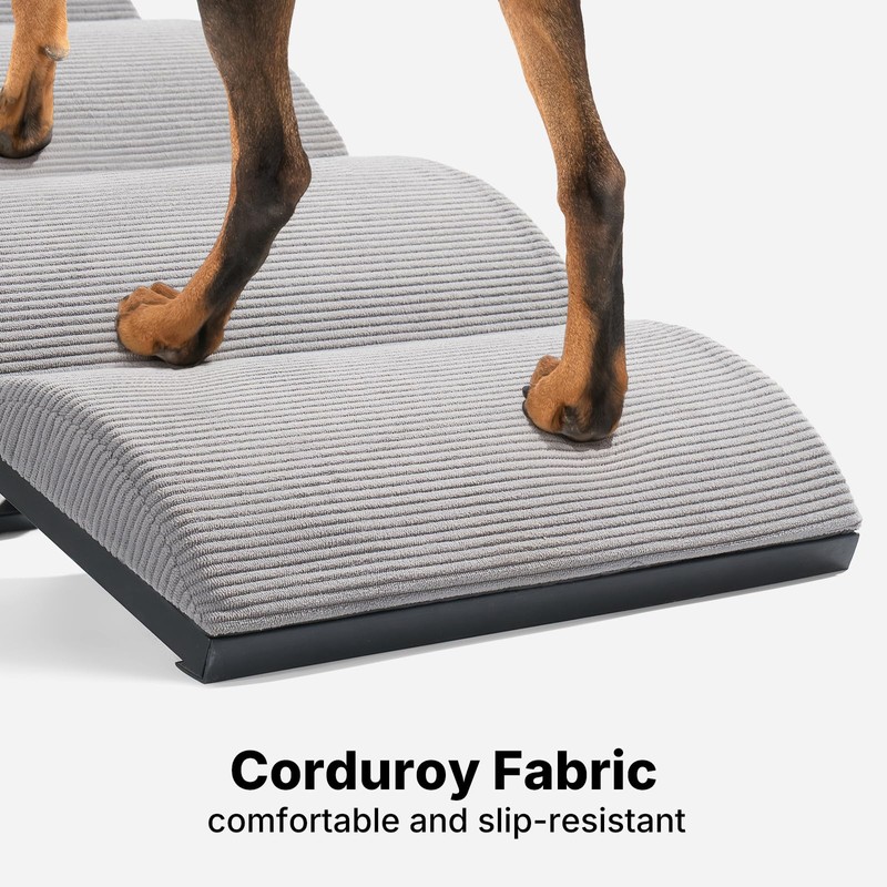 Veehoo Dog Ramp for Bed Couch Small Large Dogs, Foldable