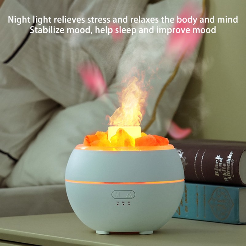 Flame Aroma Diffuser Colorful Night Light High Frequency Ultrasonic Flame