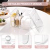 IWTTWY Acrylic Cotton Pad Dispenser, Cosmetic Organiser, Cotton Pads Storage