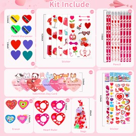 Valentines Day Gifts for Kids - 24 Pack Valentines Day Cards for Kids Classroom School, Valentines Classroom Exchange for Boys Girls