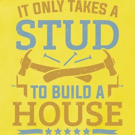 CafePress It Takes A Stud to Build A House Carpenter Kitchen Apron with Pockets, Grilling Apron, Baking Apron