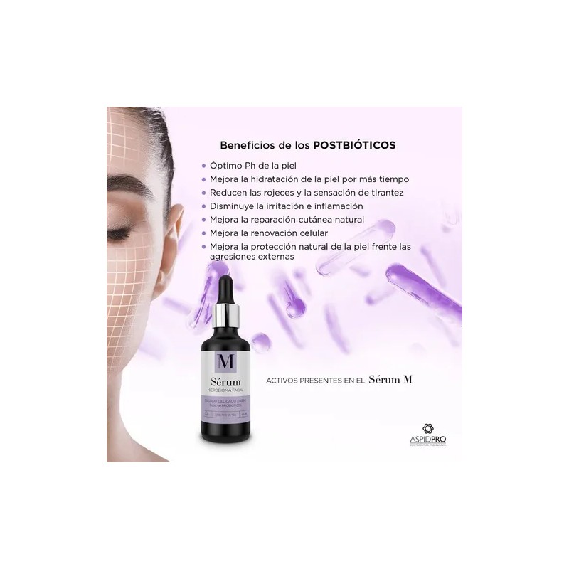 Serum Microbioma Facial Aspidpro Probioticos