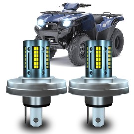 TJJTGBR For Kawasaki Brute Force Prairie 650 KFX 700 Lights，P45T White led bulb 300% Super Brighter Chips LED Bulb for Motorcycle Light,6000K.2PCS