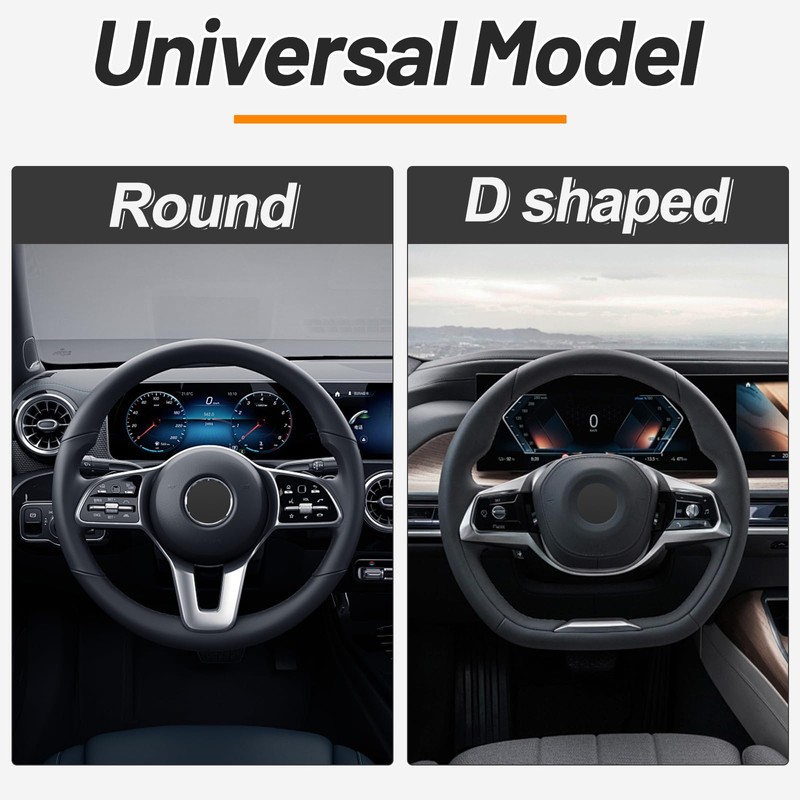 KAFEEK Elastic Stretch Steering Wheel Cover,Warm in Winter and Cool