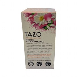 TAZO Organic Calm Chamomile Herbal, 16 Tea Bags - Pack Of 2 - New- Open Box
