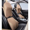 Luxury car cushion neck backrest car waist pillow Driving Beige/Back Cushion