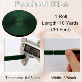 3/8 Inch Velvet Ribbon 10 Yards LVYOUIF Single-Sided Velvet Ribbon Trim Perfect for Christmas Trees Gift Wrapping Bouquets Wedding Decor and DIY Crafts Dark Green-165
