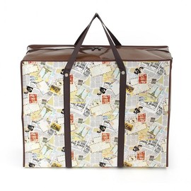 Reusable Zippered Tarpaulin Bag (70x55cm) (Vintage)/Restock