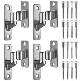 Magamuz 4Pack Heavy Duty Gate Hinges, 304 Stainless Steel Wall Mount, Farm Gate Hinges up to 600lbs, One Piece Design, Gate Hinge Hardware(Screws Included)