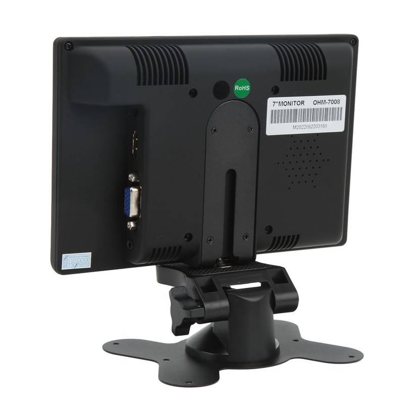 7in TFT LED Monitor VGA AV DC HD Multimedia Interface