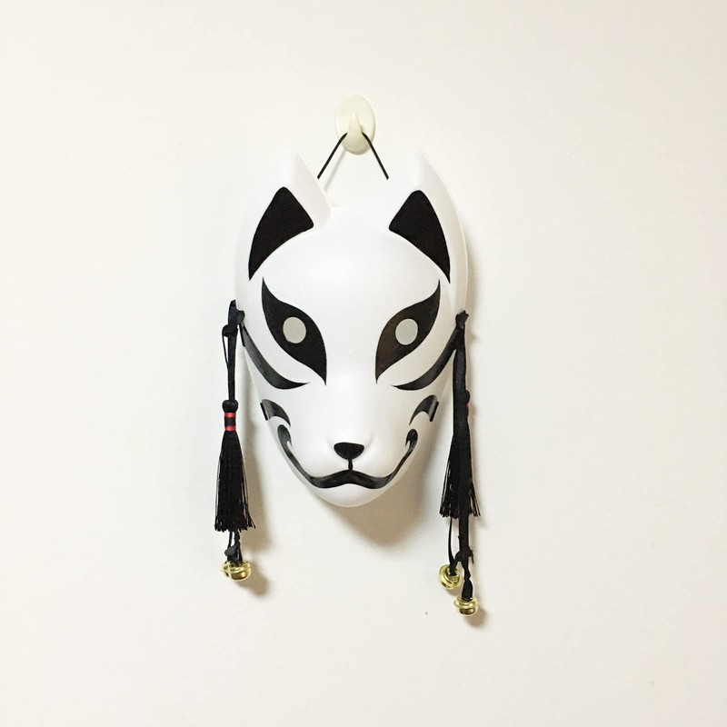 【§ｐｏｄｒｅｓｕｍ＼柚梦夏】 Fox Cosplay Mask for Christmas Masquerade, Japanese Kisenukiya (B-2)