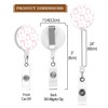 IAMRAVER 2 Pack Retractable Badge Holders Cute Badge Reel Badge