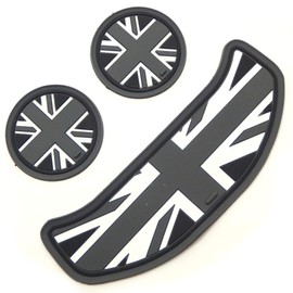 IP MINI Drink Coaster MINI Fits Union Jack Mini Cooper (6 Pieces, Checkers)
