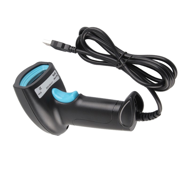 1D Barcode Scanner High Accuracy CCD USB Red Light Handheld