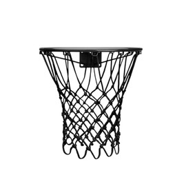 uvbws Black Basketball net Replacement, 21 inches Long, 12 Rings, Durable Nylon Material, wear-Resistant, Anti tangling, Suitable for Standard Indoor and Outdoor Basketball Baskets
