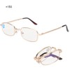 Folding Presbyopic Glasses Blue Light Blocking Anti Fatigue Reading Glasses