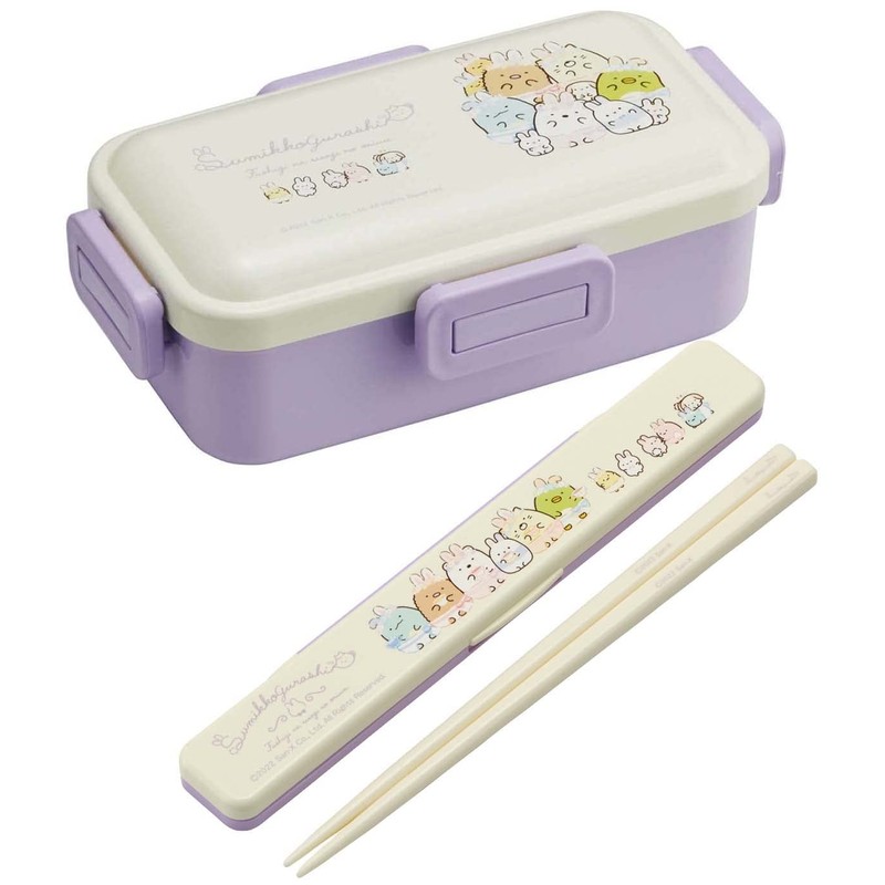 Skater ABC3AG-A Sumikko Gurashi Rabbit Rice Bowl Set, 7.1 inches