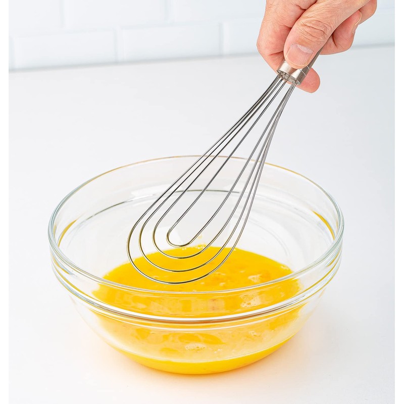 PrepWorks 10 Inch Fat Whisk - Stainless Steel Whisk for