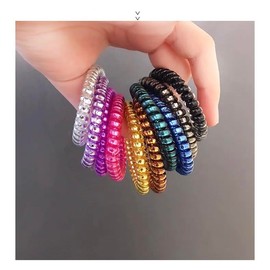 HONAMWINPRO Hair Ties 3 PCS Mixed Colours 000008