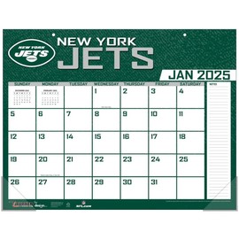 TURNER SPORTS New York Jets 2025 22x17 Desk Calendar (25998061546)