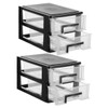 MAGICLULU 2pcs Office Storage Organizer Set Makeup Sundry Box Closet