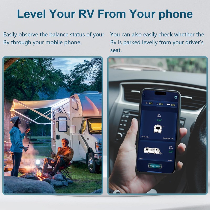 HRepair Wireless RV Leveling System, Camper Leveling System, Travel Trailer