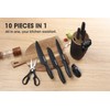 Knife Set, 10 Piece Kitchen Knife Set with Block and