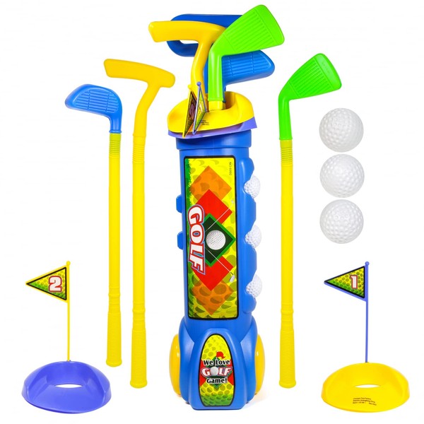 KidPlay Products Kids Toddler Outdoor Golf Club Pretend Play Set