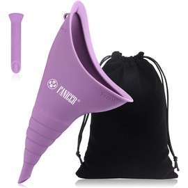 Tpubmity Reusable Urinella for Women, Pee Aid for Women with 1 Piece Pee Funnel, Portable Women's Urinal for Travel, Camping, Hiking (Purple)
