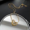 Collares para Mujer Chapado en Oro 18K, Collar de Corazón,