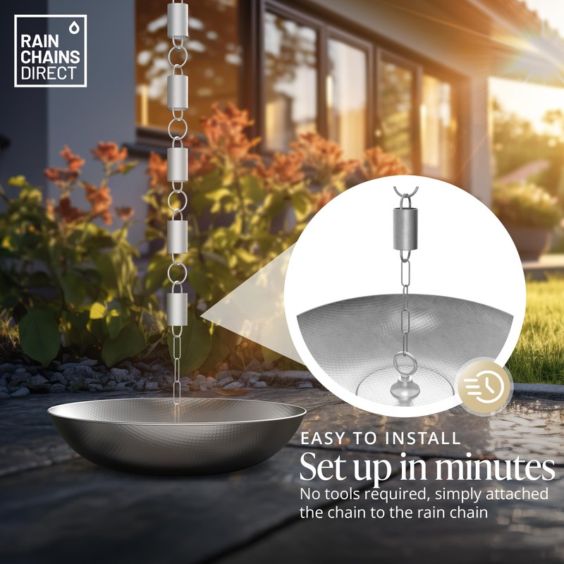 Rain Chains Direct Aluminum Basin