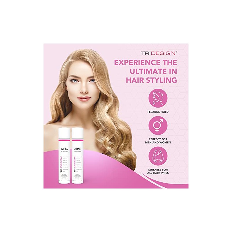 TRI Design Covert Control - Fast-Drying Hairspray for Women &