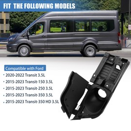 Sorello Fuel Filler Door Housing Pocket Hinge with Black Cover Compatible with Ford Transit Transit-150 Transit-250 Transit-350 HD 2015-2023 3.5L - Replace CK4Z-5427936-A CK4Z-5427936-F CK4Z-5427936-J