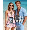 PEDVSTY Floating Waterproof Phone Pouch 2 Pack - Up to